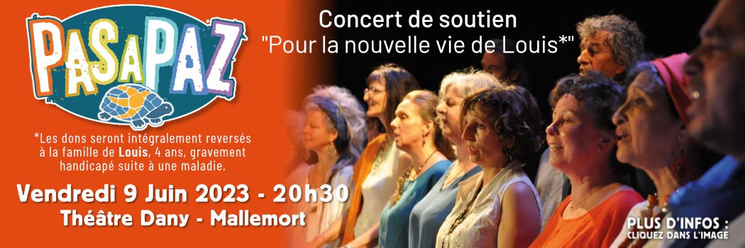 concert pasapaz pour louis le 9 juin 2023